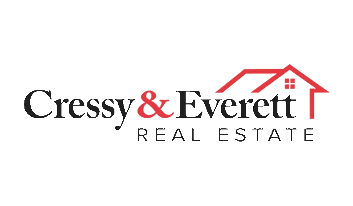 Cressy & Everett logo: the name in serif capitals beside a red roofline.